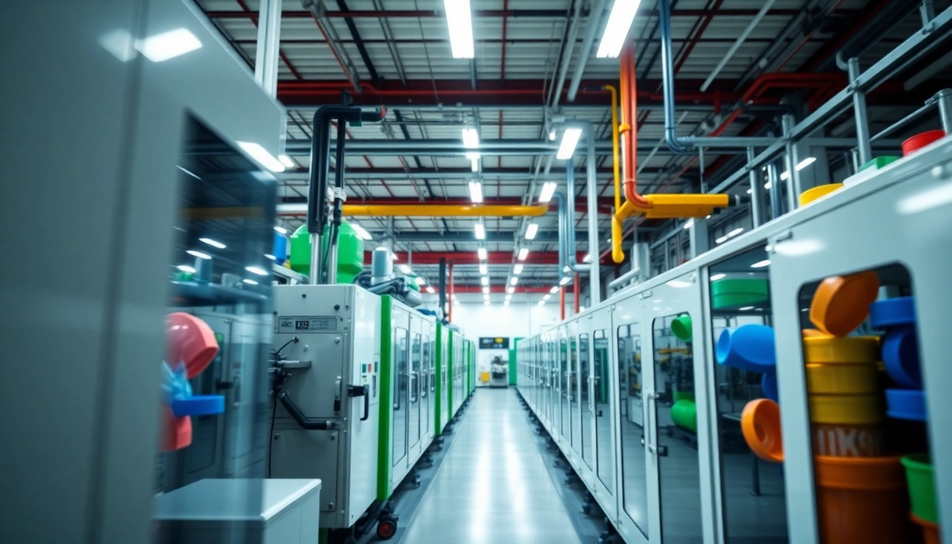Manufacture of plastic parts through advanced injection molding techniques in a state-of-the-art facility.
