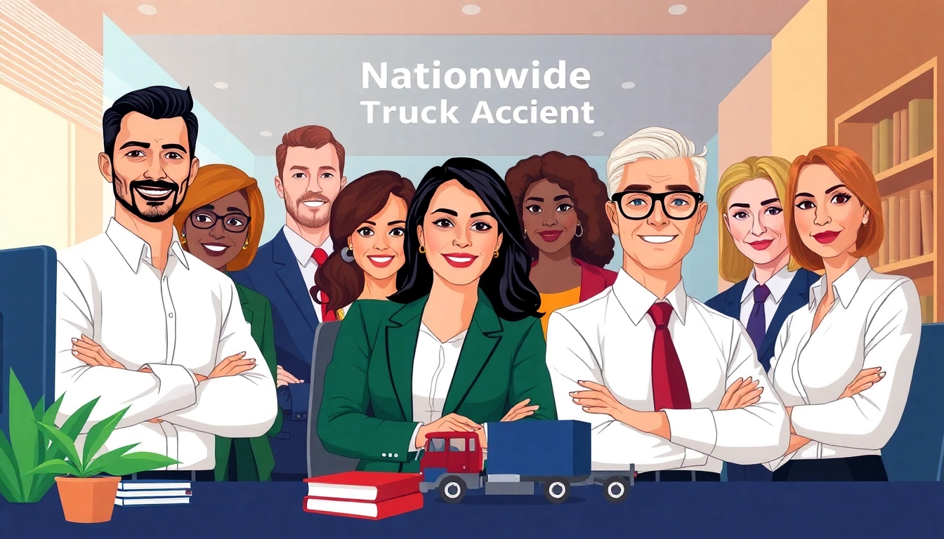 Nationwide Truck Accident Attorneys consulting with clients for legal support and guidance.