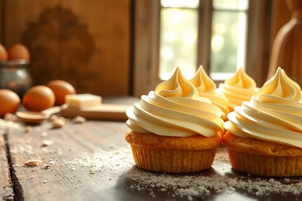 Mousseline cream displayed beautifully on pastries, showcasing rich textures and creamy layers.