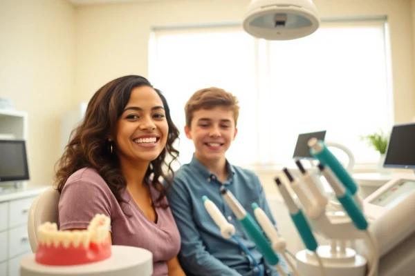 Consultation with orthodontist Myrtle Beach highlighting modern equipment and a welcoming environment.